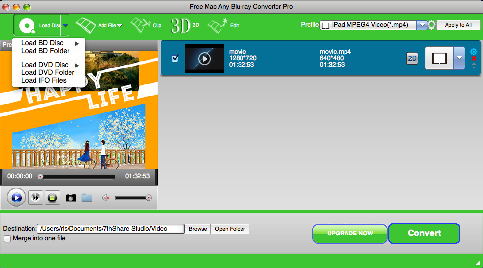Free Mac Any Blu-ray Converter Pro