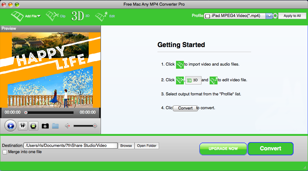 Free Mac Any MP4 Converter Pro software