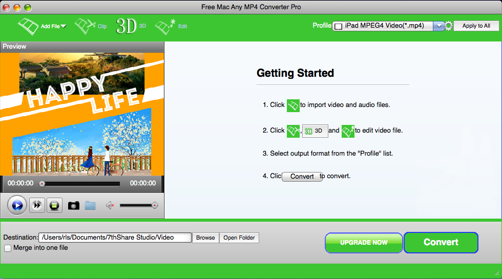 Free Mac Any MP4 Converter Pro